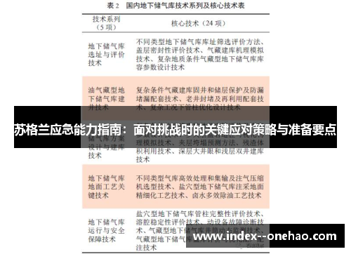 苏格兰应急能力指南：面对挑战时的关键应对策略与准备要点